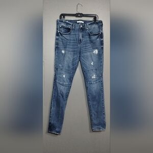 Pacsun Stylish Distressed Blue Jeans Size(31X32)